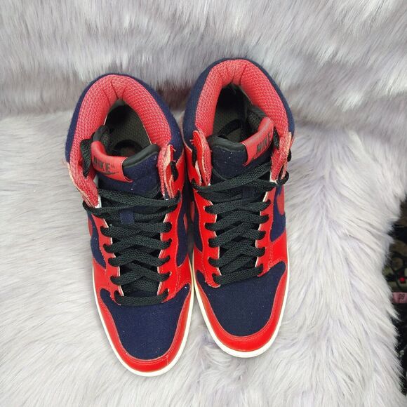 Nike Dunk Sky Hi Essentials Hidden Wedge Sneakers Womens Size 6.5 Red 644877-015 - Picture 4 of 7